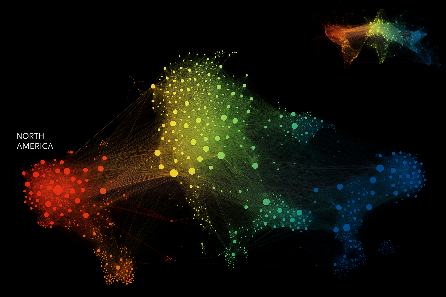 AI clustering visualization showing fleet segmentation and behavior patterns